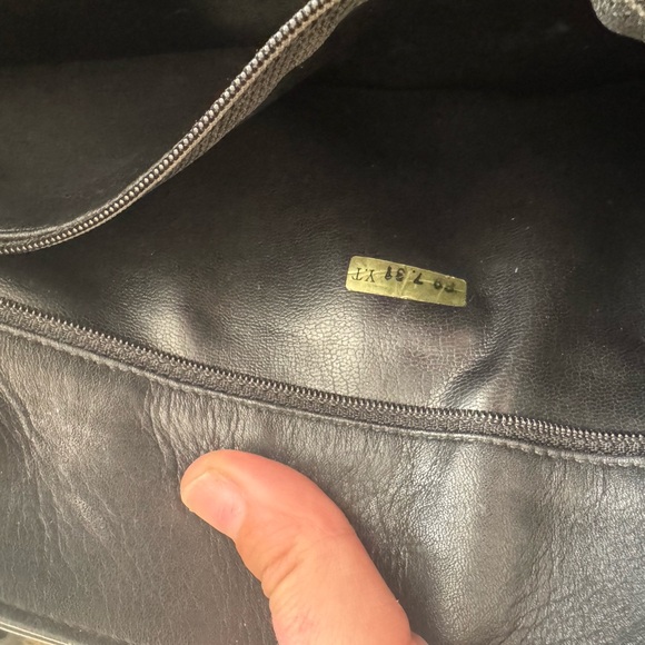 Chanel quilted matelasse lambskin leather shoulder bag w/24k gold chain & charm - Picture 12 of 16